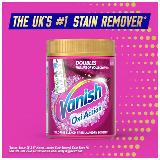 Vanish Oxi Action Powder Crystal Fabric Clothes Laundry Booster 470g