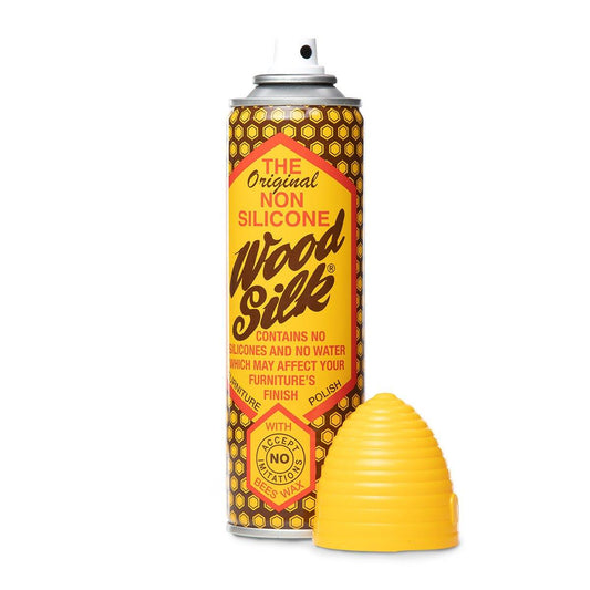 Aristowax Non Silicone Wood Silk Furniture Polish Yellow Lid 225ml
