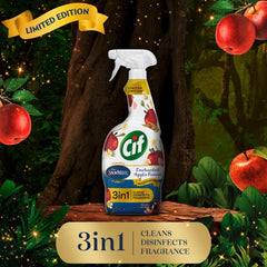 Cif Multipurpose Cleaning Enchanted Apple Forest Cleans Disinfects Spray 750ml