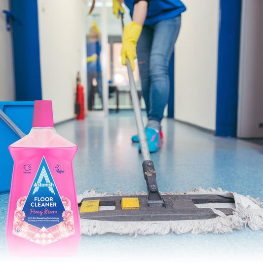 Astonish Floor Cleaner Peony Bloom Fragrance Liquid 1L Dirt Repelling Technology