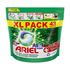 Ariel All In 1 Pods Cloth Fabric Detergent Liquid Tablets Stain Platinum 43 Wash