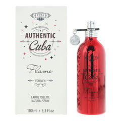 Cuba Authentic Flame For Men Eau de Toilette 100ml Mens Fragrance Spray