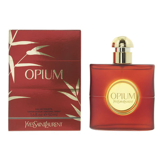 Yves Saint Laurent Opium Eau de Toilette 50ml Womens Fragrance Spray
