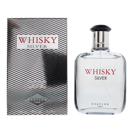 Evaflor Whisky Silver Eau De Toilette 100ml Mens Fragrance Spray