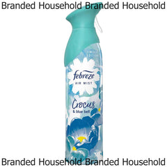 Febreze Air Mist Freshener Crocus Blue Bell Long Lasting Fragrance Spray 300ml