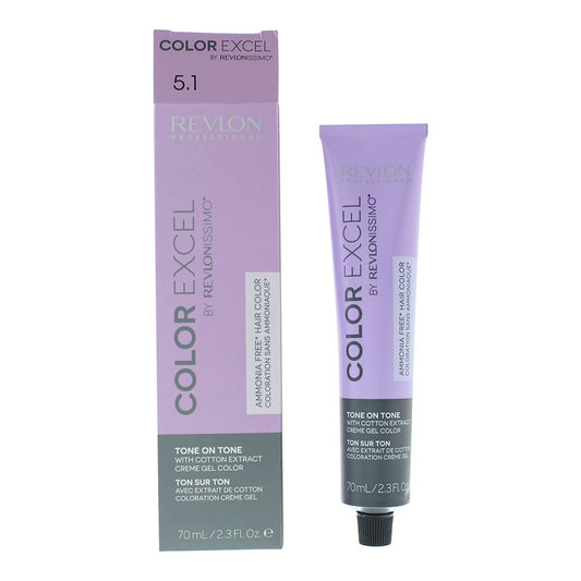 Revlon Color Excel 5.1 Light Ash Brown Hair Colour 70ml For Women