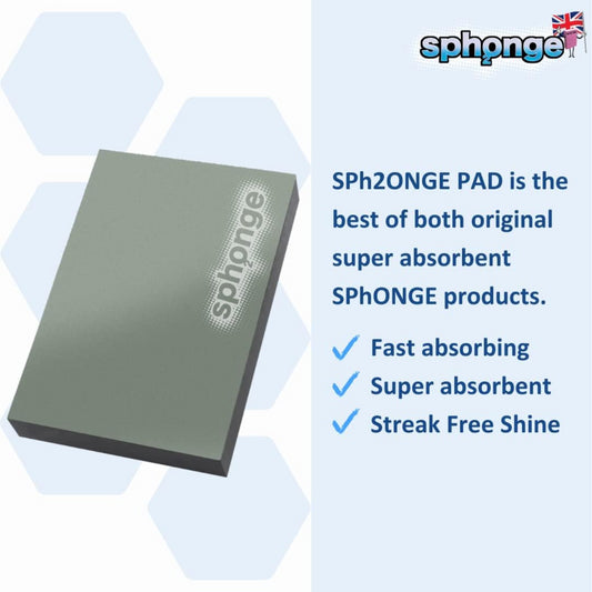 Sph2Onge Pad Super Absorber Kitchen Surface Cleaner Streak Free Grey