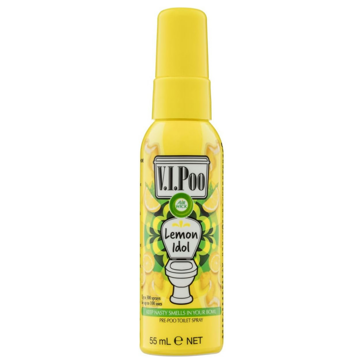 Air Wick VIPoo Pre Poo Bathroom Toilet Bowl Spray Air Freshener Lemon Idol 55ml