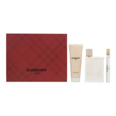 Burberry Her 3 Piece Gift Set: EDP, Body Lotion, EDP