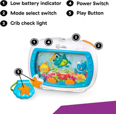 Baby Einstein Sea Dreams Soother, Crib Toy with Remote, Baby Sleep Aid, Calming Lights & Melodies, Newborn and Up