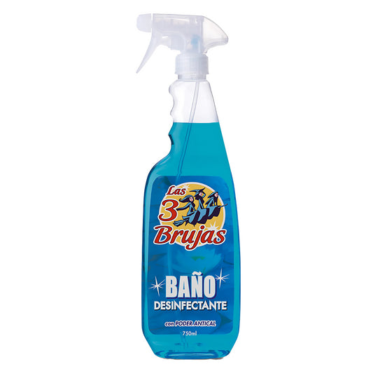 3 Witches Bathroom Disinfectant Spray Surface Cleaner Kill Germs 750ml