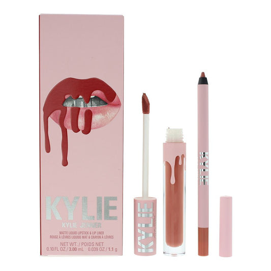 Kylie By Kylie Jenner Matte Lip Kit 801 Queen 2 Piece Gift Set