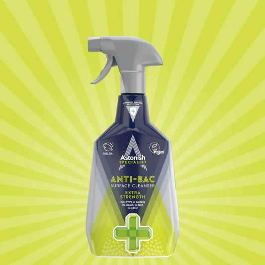 Astonish Anti-Bac Surface Cleaner Extra Strength No Bleach Odourfree Spray 750ml