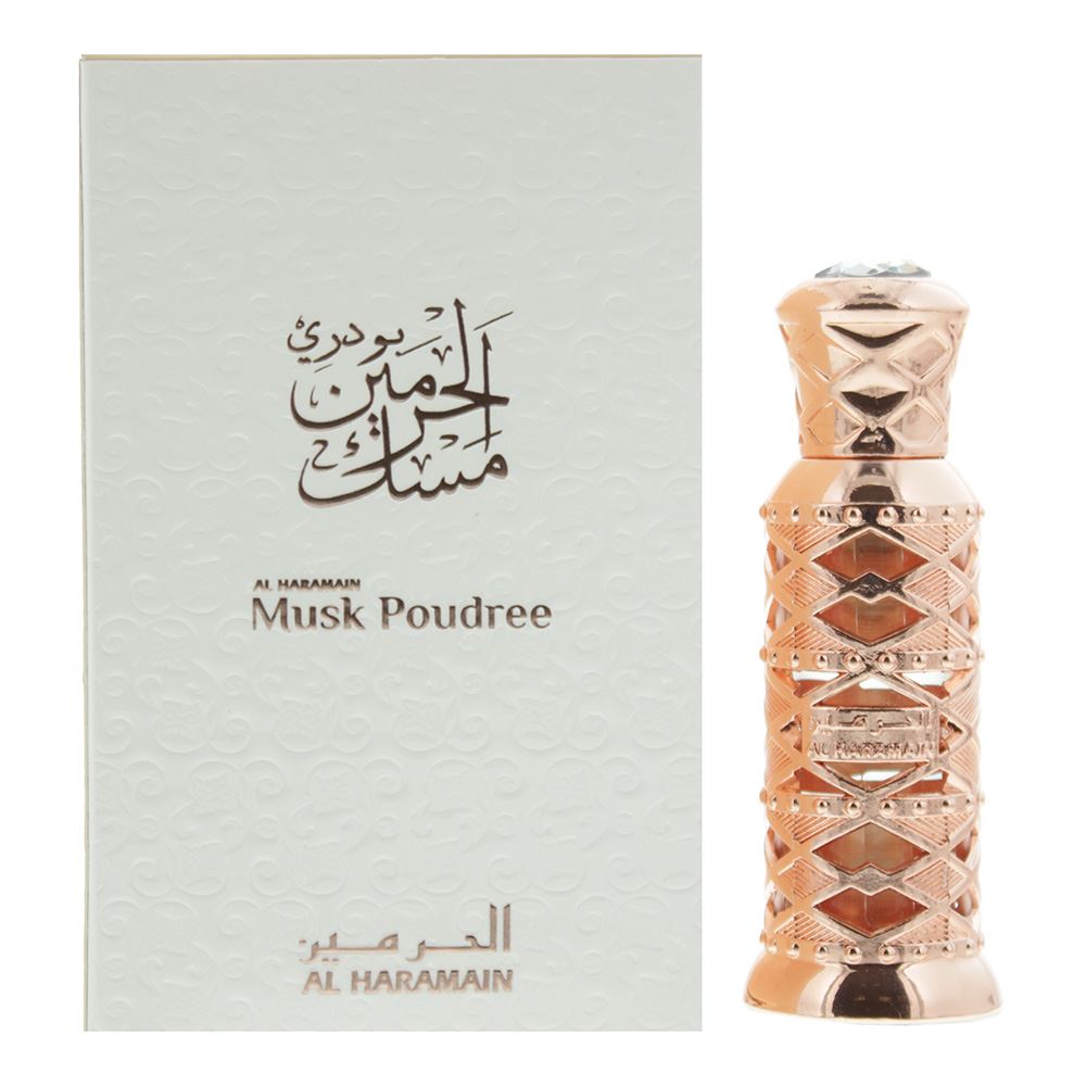 Al Haramain Musk Poudree Perfume Oil 12ml Unisex Fragrance Spray