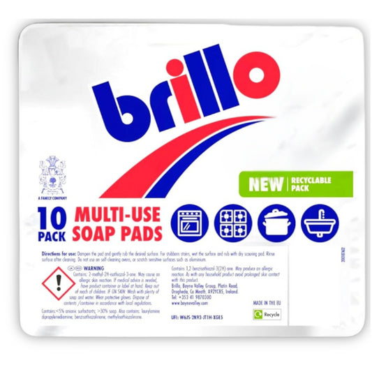 Brillo Multi Use Soap Pads Surface Cleaner Stubborn Stain Dirt Remover