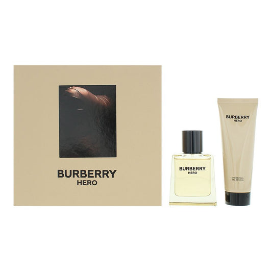 Burberry Hero For Men 2 Piece Gift Set: Eau de Toilette 50ml - Shower Gel 75ml