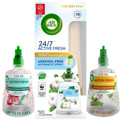 Air Wick Aerosol Free Automatic Air Freshener Spray Refill Bundle Active Fresh