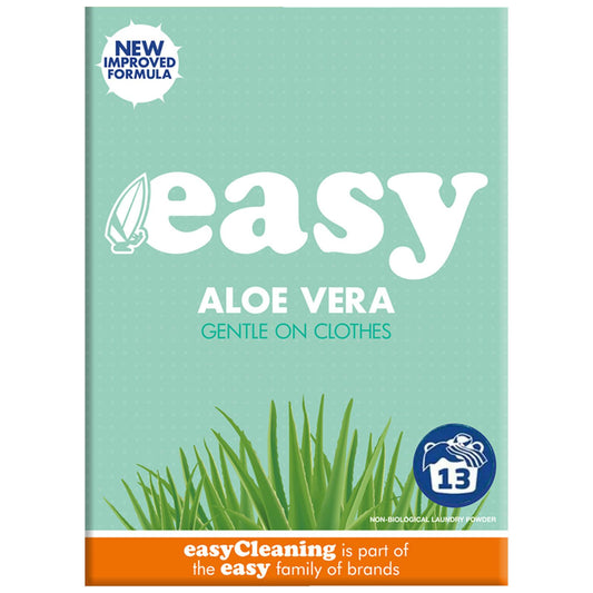 Easy Non Bio Aloe Vera Washing Powder Removes Stains Laundry Detergent 884G X1