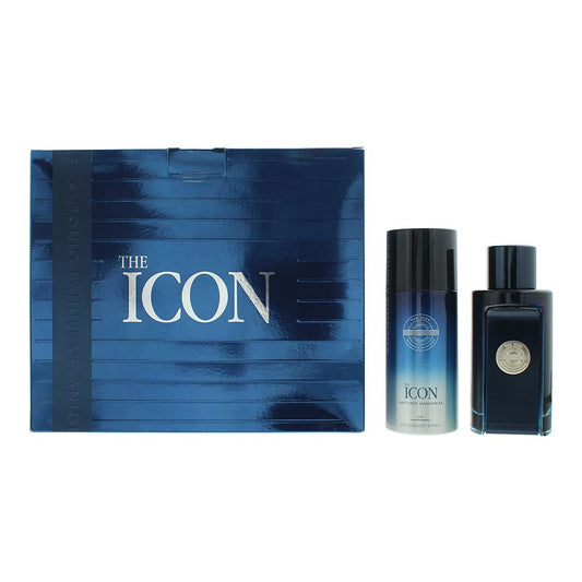 Antonio Banderas The Icon 2 Piece Gift Set: EDT 100ml - Deodorant Spray 150ml