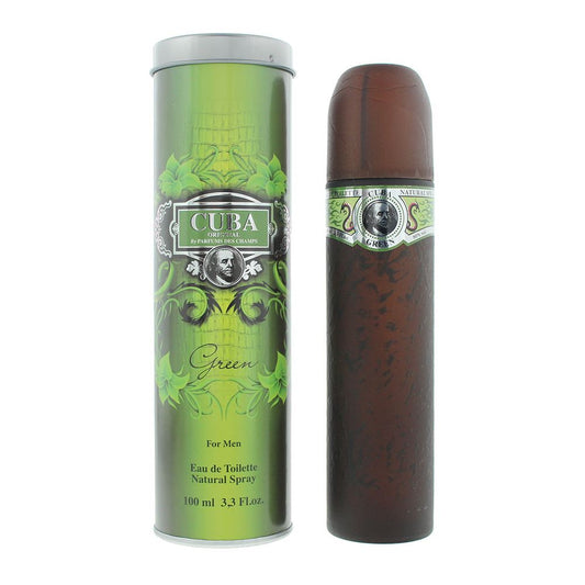 Cuba Green For Men Eau de Toilette 100ml Mens Fragrance Spray