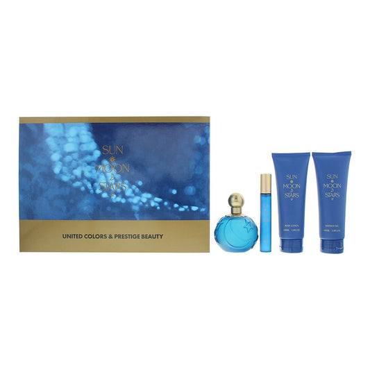 United Colors & Prestige Beauty Sun Moon Stars 4 Piece Gift Set