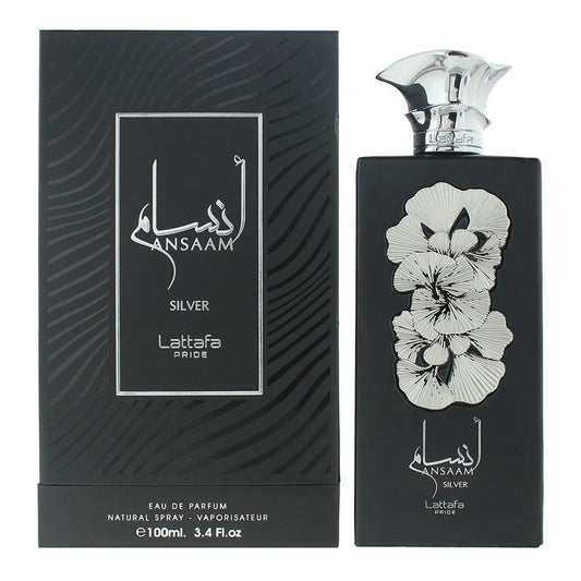 Lattafa Pride Ansaam Silver Eau de Parfum 100ml Mens Fragrance Spray