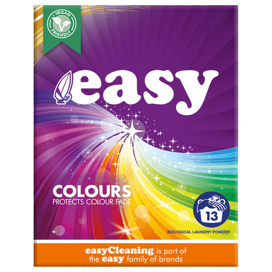 Easy Bio Colours Washing Powder Removes Stains Laundry Cloth Detergent 884G X1