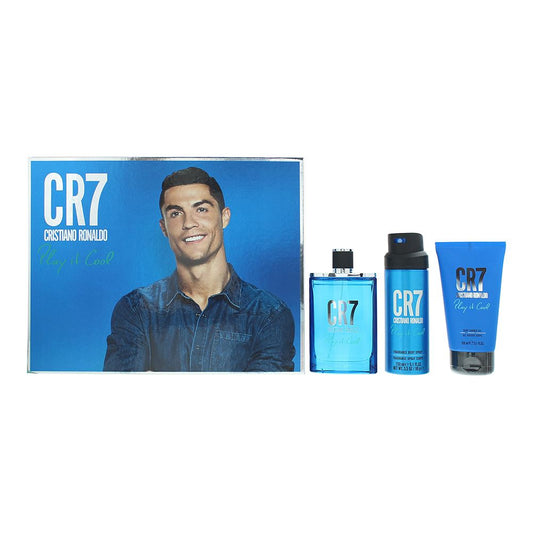 Cristiano Ronaldo Play It Cool 3 Piece Gift Set: EDT, Shower Gel, Body Spray