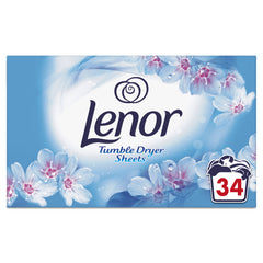 Lenor Spring Awakening Fabric Care Tumble Dryer 34 Sheets Reduce Creasing