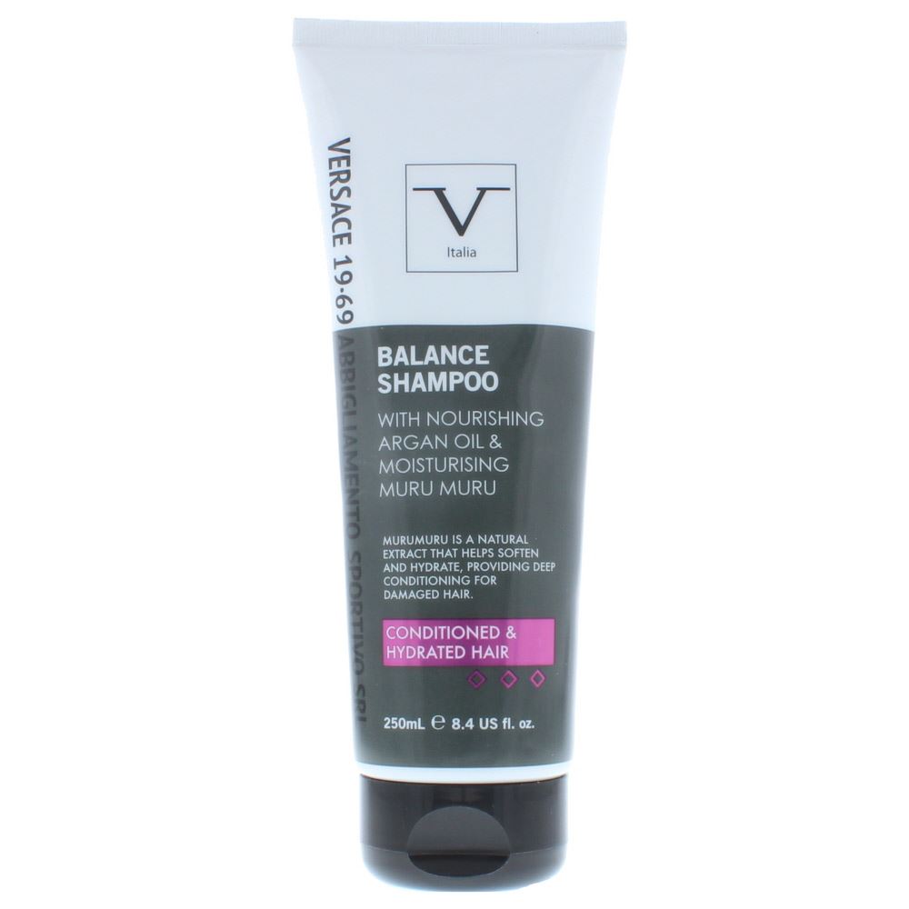 V Italia Balance Shampoo With Nourishing Argan Oil Moisturising Muru Muru 250ml