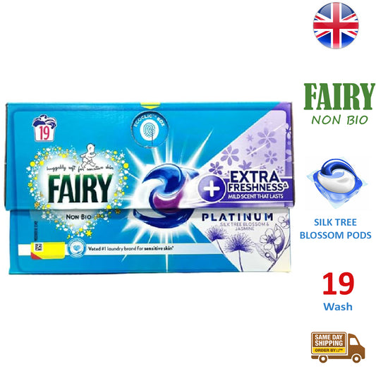 Fairy Non Bio Pods For Laundry Clothes Silk Tree Blossom & Jasmine 19W 456G