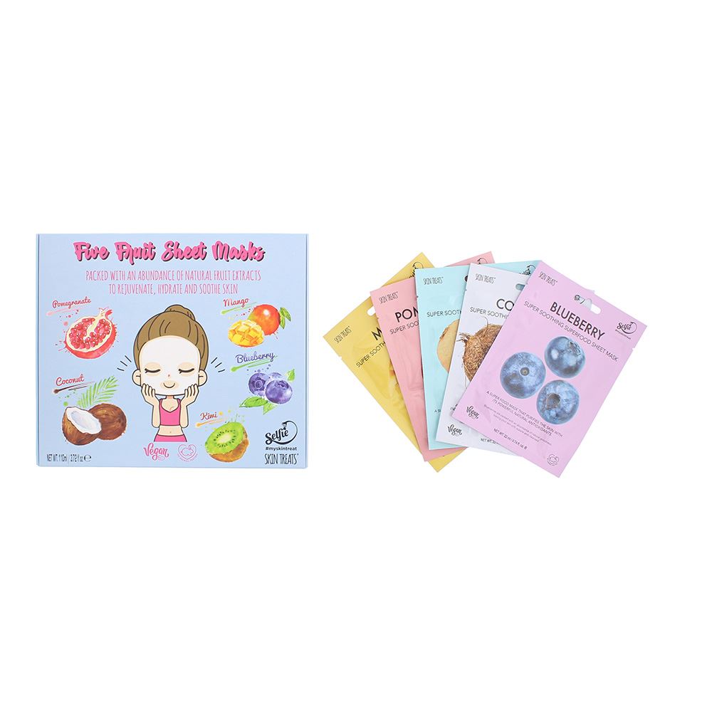 Skin Treats 5 Pack Sheet Mask Box Face Mask Women
