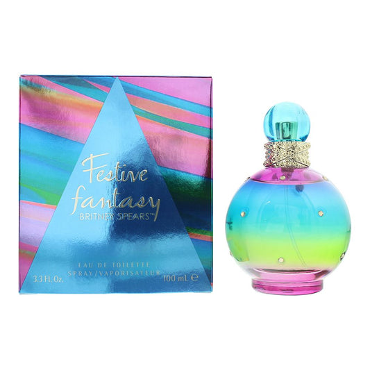 Britney Spears Festive Fantasy Eau de Toilette 100ml Womens Fragrance Spray