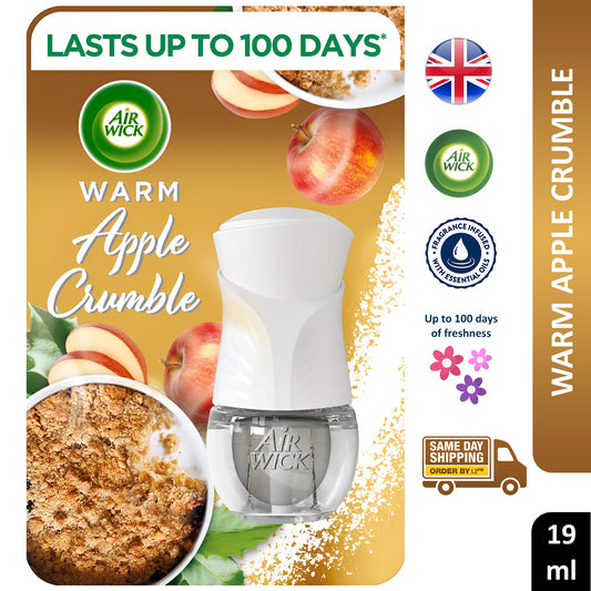 Air Wick Plug In Refills Air Freshner Warm Apple Crumble Scented Oil 19ml X1