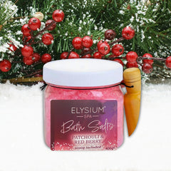 Elysium Spa Bath Salts Patchouli & Red Berry Relaxing Bath Soak & Scoop Included