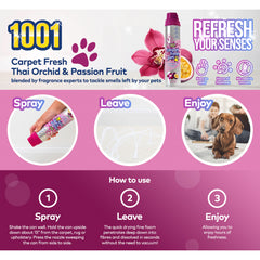 1001 Carpet Fresh Pet Foam Spray Thai Orchid & Passion Fruit 300ml