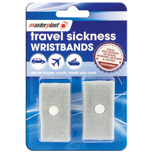 Masterplast Travel Motion Sickness Wristbands Plane Boat Train Car