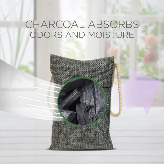 Air Wick Bamboo Based Odour Absorbing Charcoal Bag Lavender 170G