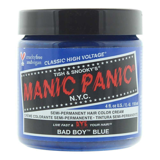 Manic Panic Classic High Voltage Bad Boy Blue Semi-Permanent Hair Colour Cream