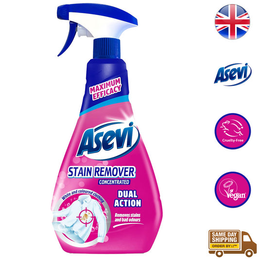 Asevi Fabric Stain Remover Concentrated White Coloured Cloth Dirt Cleaner 720ml