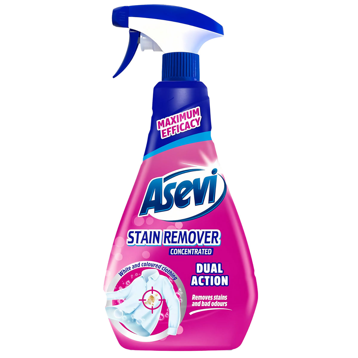 Asevi Fabric Stain Remover Concentrated White Coloured Cloth Dirt Cleaner 720ml