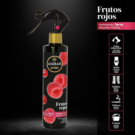 Ambar Air Freshener Spray For Home Room Red Fruit 280ml
