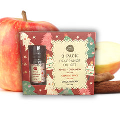 Pan Aroma Christmas Fragrant Oils Gift Set Gingerbread Spiced Orange Apple Cinam
