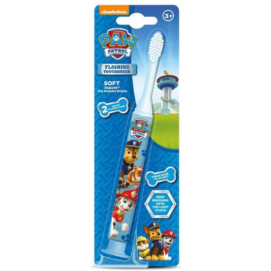 Paw Patrol Flashing Toothbrush Soft And Rounded Bristle
