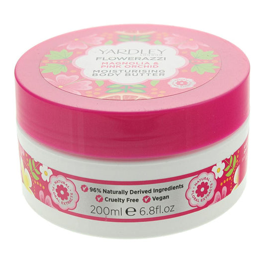 Yardley Flowerazzi Magnolia Pink Orchid Body Butter 200ml Women