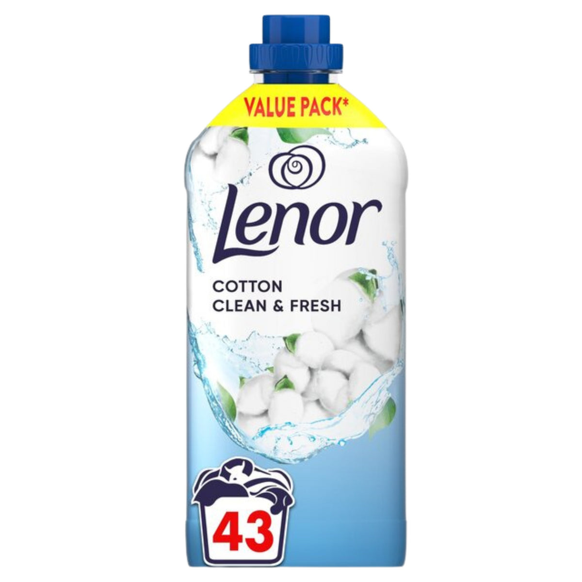 Lenor Cotton Clean Fabric Conditioner Long Lasting Freshness Odour Defence 1.42L