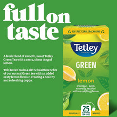 Tetley Tea Green Tea Bags Mixed Fruit Tea 100 Individually Wrapped Sachets