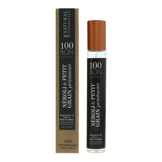 100 Bon Neroli Petit Grain Printanier Refillable Eau de Parfum 15ml Unisex Spray