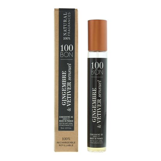 100 Bon Gingembre Vetiver Sensue Eau de Parfum 15ml Unisex Spray