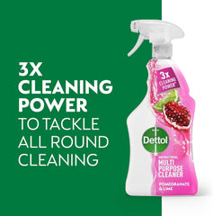 Dettol Clean & Fresh Multipurpose Cleaner Spray Dirt Grease Pomegranate Lime 1L
